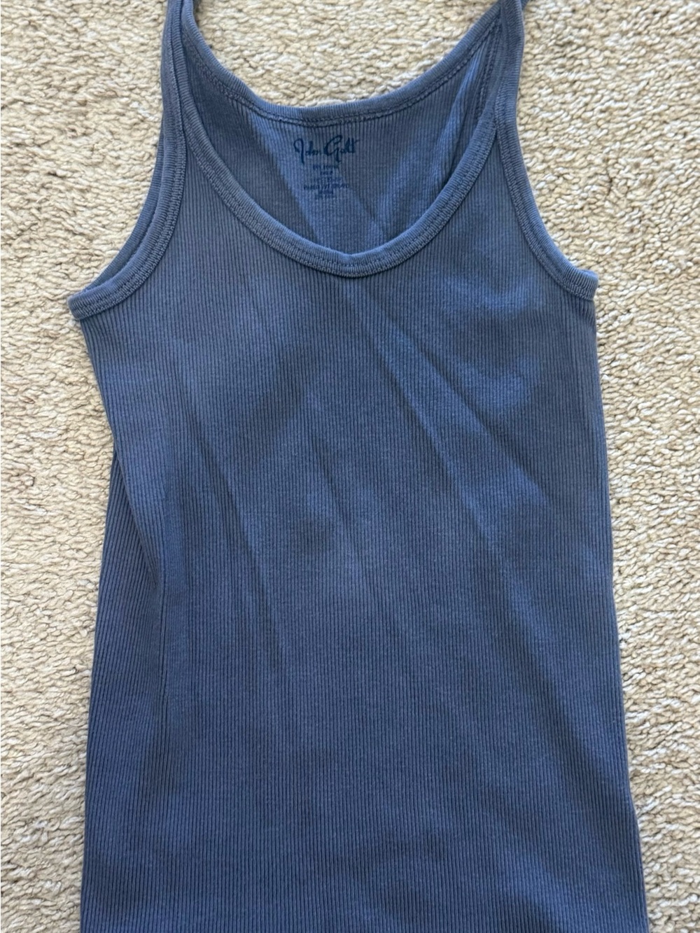 Brandy Melville Ribbed Slate Blue Tank Top